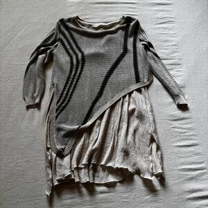 Asymmetrical Knit Tunic Top